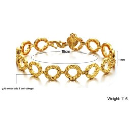 Bracciale Da Donna Placcato Oro 18 Carati Di Qualità Stabile