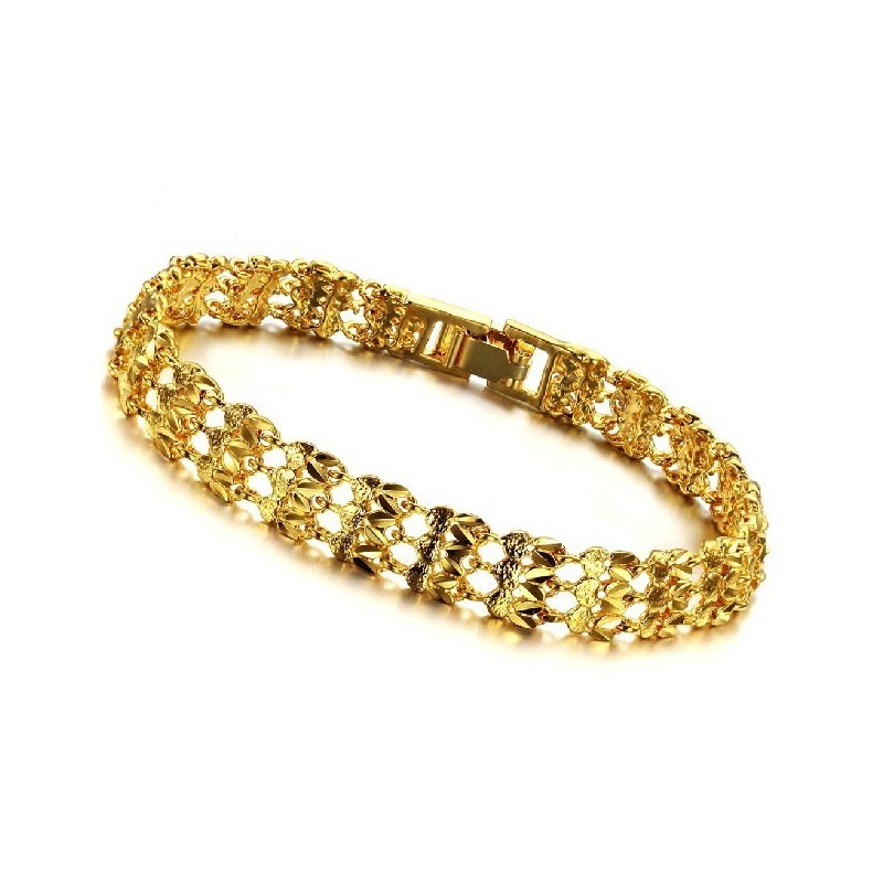 Bracciale Da Donna Di Alta Qualità Placcato Oro 18 Carati Bracciale Da Donna Di Alta Qualità Placcato Oro 18 Carati