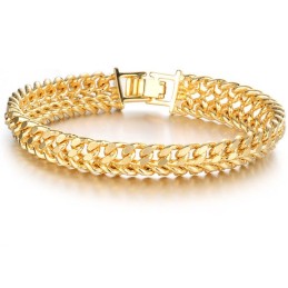 Bracciale Classico Maschile Placcato Oro 18 Carati, Di Fama Mondiale