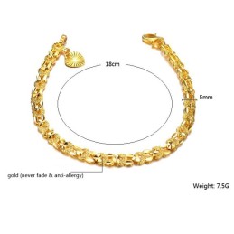 Bracciale Elegante Da Donna Placcato Oro 18 Carati, Qualità E Quantità Garantite