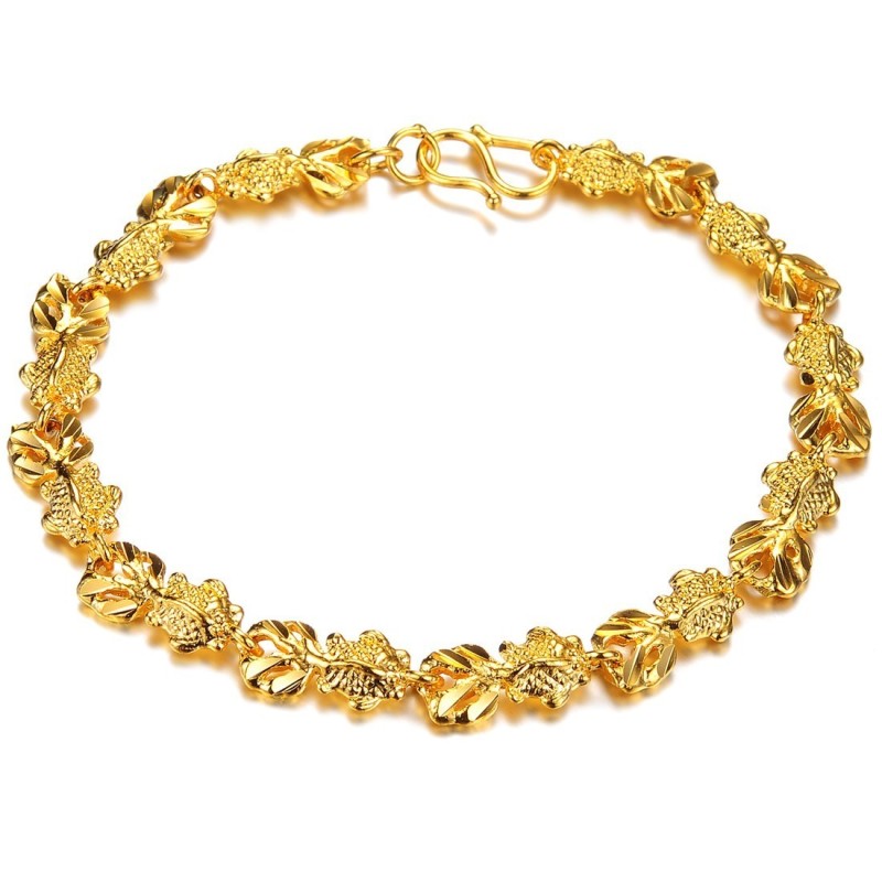 Bracciale Placcato Oro 18 Carati A Forma Di Pesce Da Donna, Completo Nelle Specifiche Bracciale Placcato Oro 18 Carati A Forma Di Pesce Da Donna, Completo Nelle Specifiche