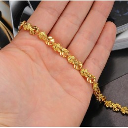 Bracciale Placcato Oro 18 Carati A Forma Di Pesce Da Donna, Completo Nelle Specifiche