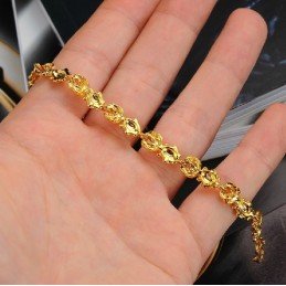 Bracciale Placcato Oro 18 Carati A Forma Di Pesce Da Donna, Completo Nelle Specifiche