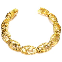 Bracciale Placcato Oro 18 Carati Con Cuore Da Donna, Reputazione Affidabile