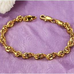 Bracciale Da Donna Placcato Oro 18 Carati, Durevole E Di Lunga Durata