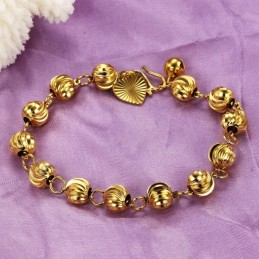 Bracciale Da Donna A Forma Di Palla, Placcato Oro 18 Carati, The Queen Of Quality