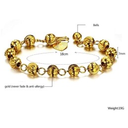 Bracciale Da Donna A Forma Di Palla, Placcato Oro 18 Carati, The Queen Of Quality