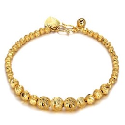 Bracciale Da Donna Di Alta Qualità A Forma Di Palla, Placcato Oro 18 Carati