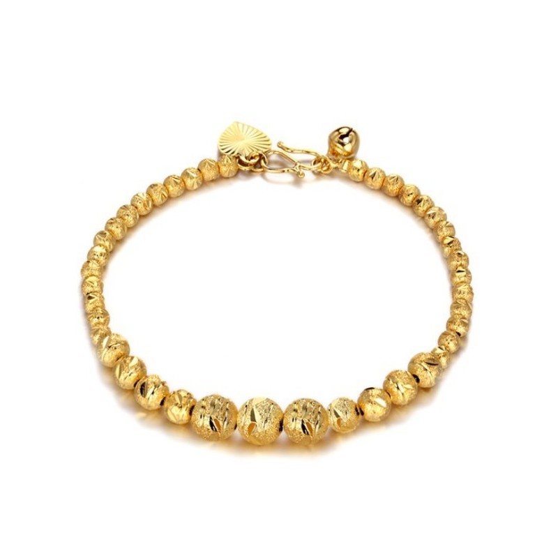 Bracciale Da Donna Di Alta Qualità A Forma Di Palla, Placcato Oro 18 Carati Bracciale Da Donna Di Alta Qualità A Forma Di Palla, Placcato Oro 18 Carati