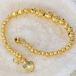 Bracciale Da Donna Di Alta Qualità A Forma Di Palla, Placcato Oro 18 Carati