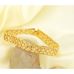 Bracciale Da Uomo Con Motivo A Stella, Placcato Oro 18 Carati, Di Fama Mondiale