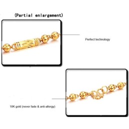 Collana Con Scrub Maschile Facile Da Usare, Placcata In Oro 18 Carati