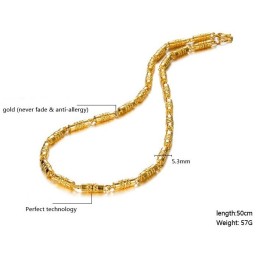 Collana Da Uomo Placcata In Oro 18 Carati, Qualità E Quantità Garantite