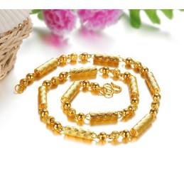 Collana Con Impronta Digitale Maschile Di Qualità Stabile, Placcata In Oro 18 Carati