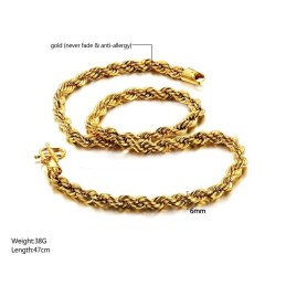 Collana Da Donna Di Qualità Affidabile, Placcata In Oro 18 Carati