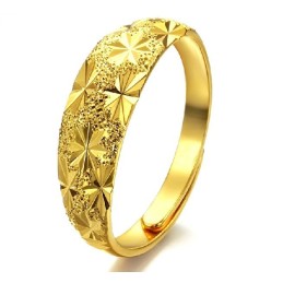 Anello Classico Da Donna Di Qualità Superiore Placcato Oro 18 Carati