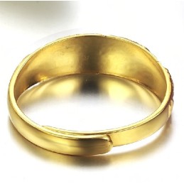 Anello Classico Da Donna Di Qualità Superiore Placcato Oro 18 Carati