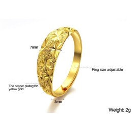 Anello Classico Da Donna Di Qualità Superiore Placcato Oro 18 Carati