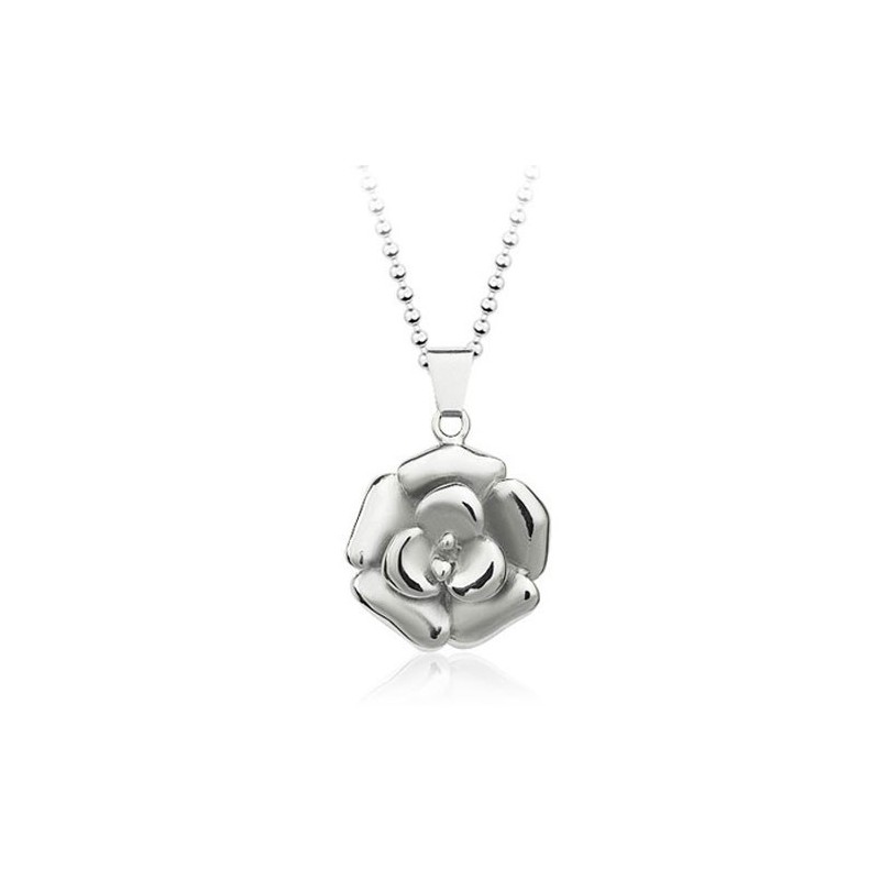 Bellissimo Ciondolo Da Uomo In Titanio A Forma Di Rosa - Catena Gratuita Bellissimo Ciondolo Da Uomo In Titanio A Forma Di Rosa - Catena Gratuita