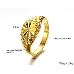 Anello Classico Da Donna Placcato Oro 18 Carati, Qualità E Quantità Garantite