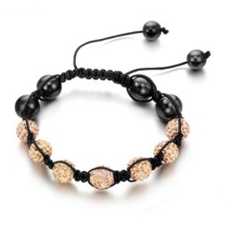 Braccialetto Di Cristallo A Forma Di Palla Da Donna, Qualità E Quantità Garantite