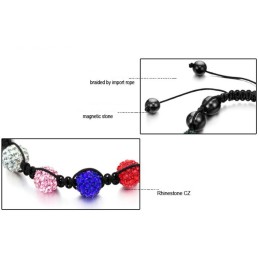 Braccialetto Di Cristallo A Forma Di Palla Da Donna Completo Nelle Specifiche