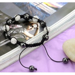 Braccialetto Di Cristallo A Forma Di Palla Da Donna Di Qualità Superiore