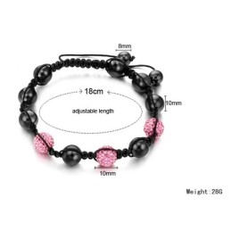 Braccialetto Di Cristallo A Forma Di Palla Da Donna, Qualità E Quantità Garantite