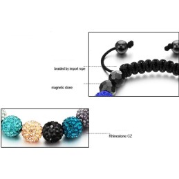 Braccialetto Di Cristallo A Forma Di Palla Femminile Facile Da Usare