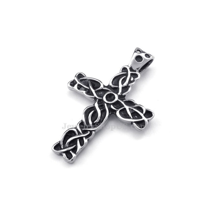 Collana Con Ciondolo A Croce In Titanio Da Uomo (Catena Gratuita) Collana Con Ciondolo A Croce In Titanio Da Uomo (Catena Gratuita)