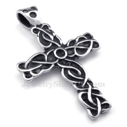 Collana Con Ciondolo A Croce In Titanio Da Uomo (Catena Gratuita)
