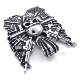 Collana Con Ciondolo A Forma Di Teschio In Titanio (Catena Gratuita)