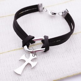 Braccialetti Con Croce In Titanio Wonens