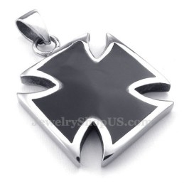 Collana Con Ciondolo A Croce In Titanio Semplice (Catena Gratuita)