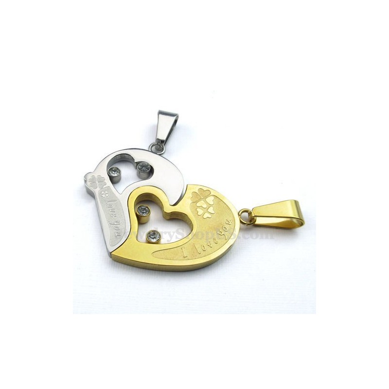 Collana Con Ciondolo A Forma Di Bacio In Titanio Per Coppie, Regalo D'Amore (Catena Gratuita) (Un Paio) Collana Con Ciondolo A Forma Di Bacio In Titanio Per Coppie, Regalo D'Amore (Catena Gratuita) (Un Paio)