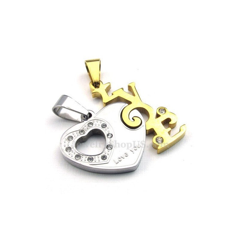 Collana Con Ciondolo A Forma Di Cuore In Titanio Per Coppie (Catena Libera) (Un Paio) Collana Con Ciondolo A Forma Di Cuore In Titanio Per Coppie (Catena Libera) (Un Paio)