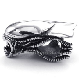 Collana Con Ciondolo Mostro In Titanio (Catena Gratuita)