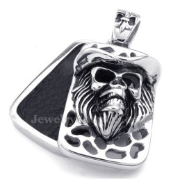 Collana Con Ciondolo A Forma Di Teschio In Titanio (Catena Libera)