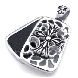 Collana Con Ciondolo A Croce In Titanio (Catena Libera)