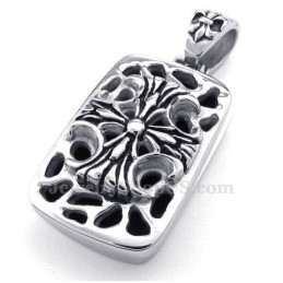 Collana Con Ciondolo A Croce In Titanio (Catena Libera)