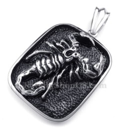 Collana Con Ciondolo Scorpione In Titanio (Catena Gratuita)