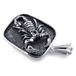 Collana Con Ciondolo Scorpione In Titanio (Catena Gratuita)
