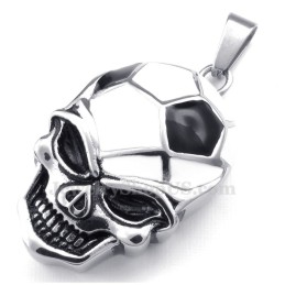 Collana Con Ciondolo In Titanio A Forma Di Teschio Da Football Americano (Catena Gratuita)