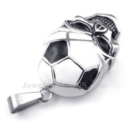 Collana Con Ciondolo In Titanio A Forma Di Teschio Da Football Americano (Catena Gratuita)