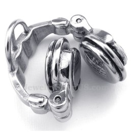 Collana Con Ciondolo A Forma Di Cuffia In Titanio (Catena Gratuita)