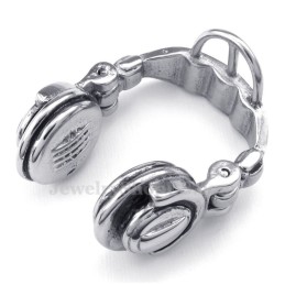 Collana Con Ciondolo A Forma Di Cuffia In Titanio (Catena Gratuita)