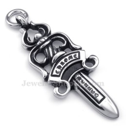 Collana Con Ciondolo A Forma Di Spada In Titanio (Catena Gratuita)