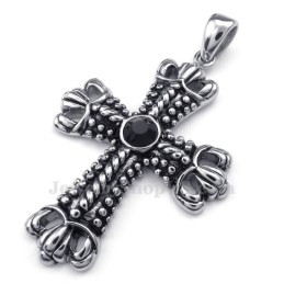 Collana Con Ciondolo A Croce In Titanio (Catena Gratuita)