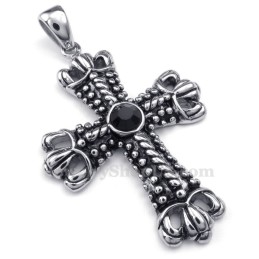 Collana Con Ciondolo A Croce In Titanio (Catena Gratuita)
