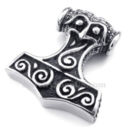 Collana Con Ciondolo In Titanio Con Martello Di Thor (Catena Gratuita)